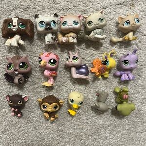 Littlest Pet Shop Lot of 15 LPS